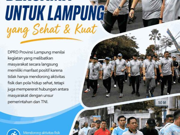 Gerak Jalan Sehat HUT Kodam XXI/Radin Inten Perkuat Kebersamaan dan Budaya Hidup Sehat