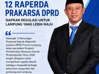 Dari Aspirasi untuk Masyarakat, Raperda Prakarsa DPRD Lampung Disiapkan