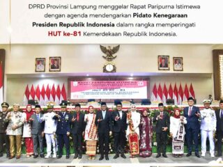 DPRD Lampung Ikuti Pidato Kenegaraan Presiden, Perkuat Komitmen Pembangunan untuk Rakyat