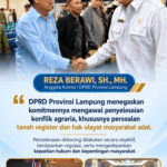 DPRD Lampung Kawal Penyelesaian Konflik Agraria, Perjuangkan Kepastian Hak Masyarakat